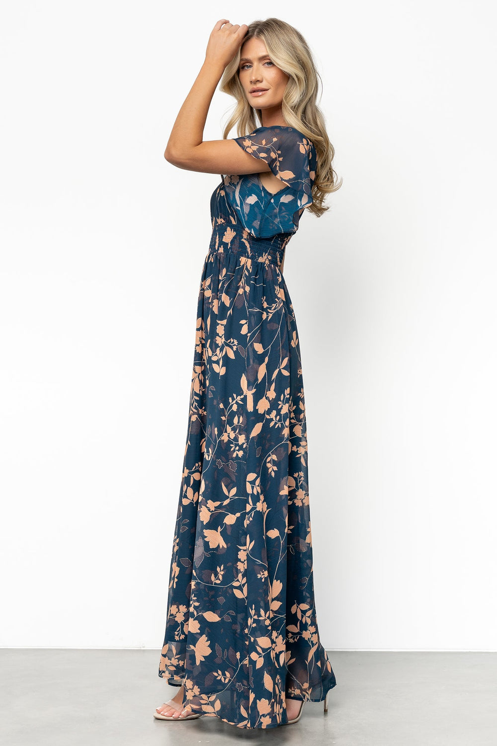 Lynlee Metallic Maxi Dress | Baltic Born Topaz