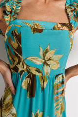 Encinitas Maxi Dress | Baltic Born Caribbean Blue Print
