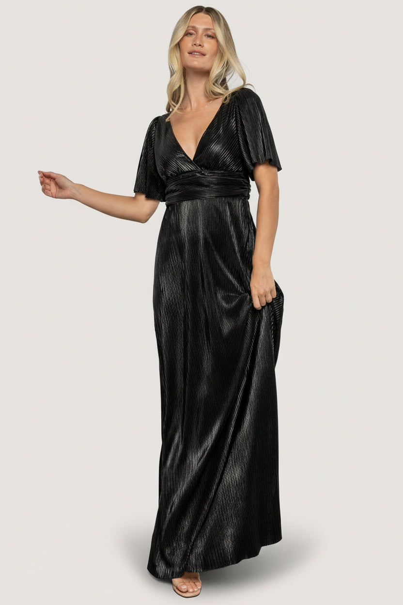 Venetian Pleated Gown | Baltic Born Black