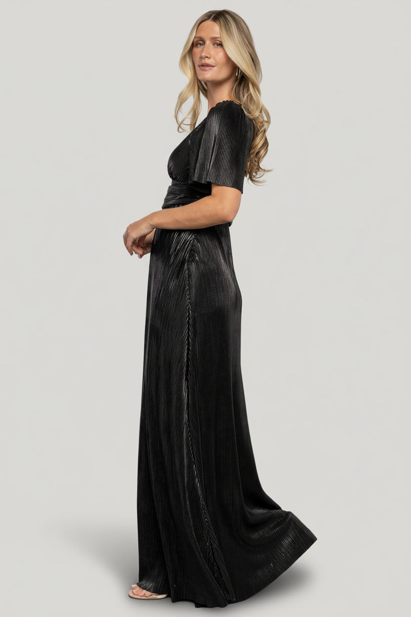 Venetian Pleated Gown | Baltic Born Black