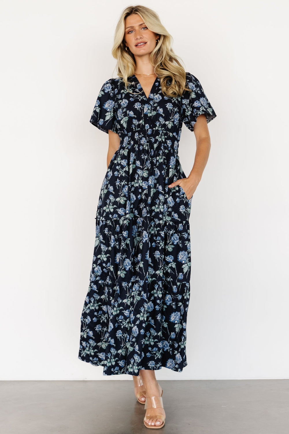 Kristin Maxi Dress | Baltic Born Navy Floral