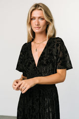 Veronica Velvet Maxi Dress | Baltic Born Black