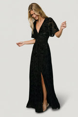 Veronica Velvet Maxi Dress | Baltic Born Black