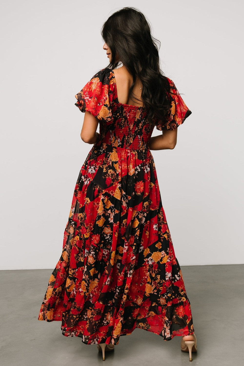 Suzy Maxi Dress | Baltic Born Black + Red Multi