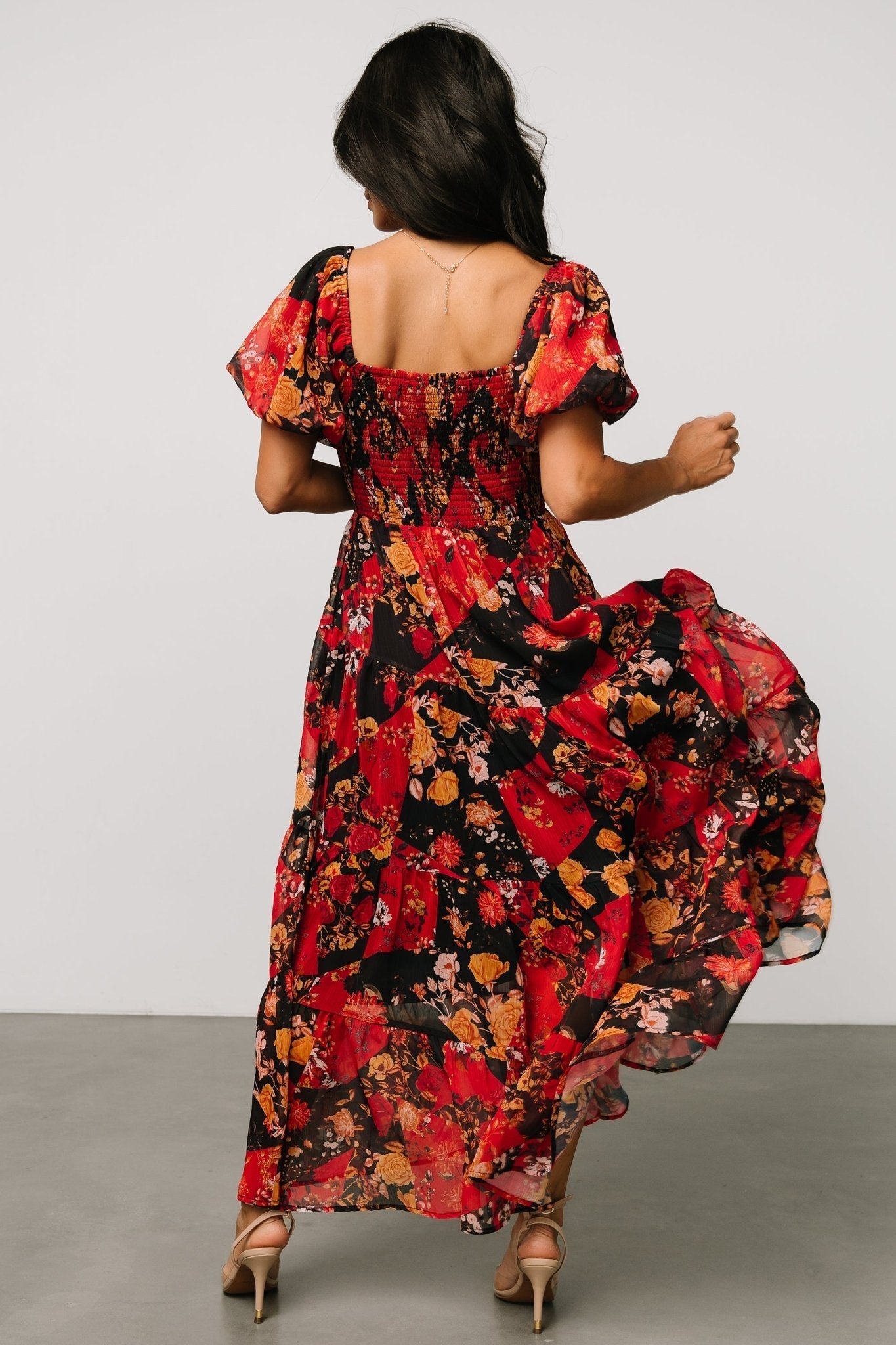 Suzy Maxi Dress | Baltic Born Black + Red Multi