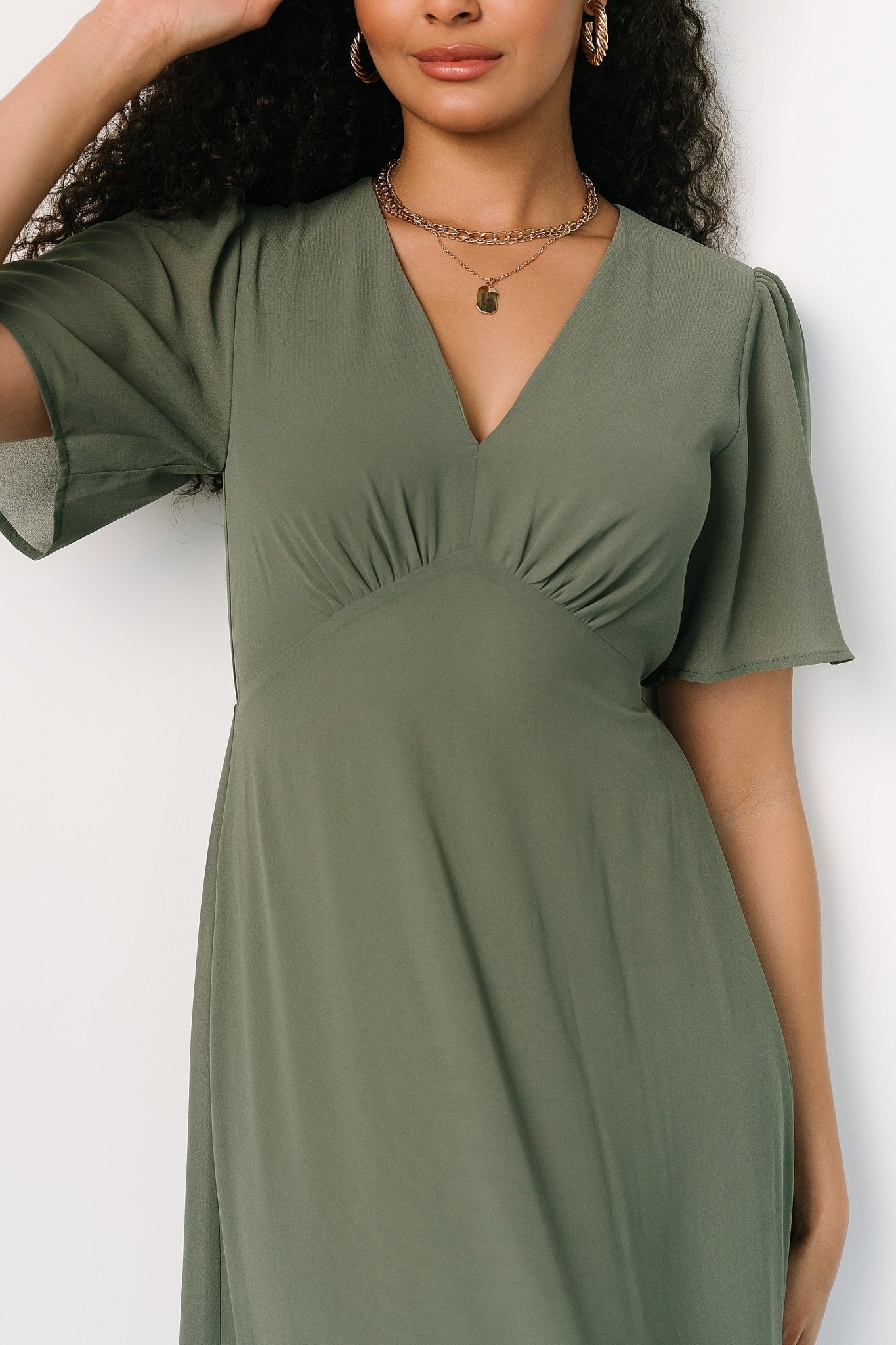 Esti Maxi Dress | Baltic Born Dark Sage