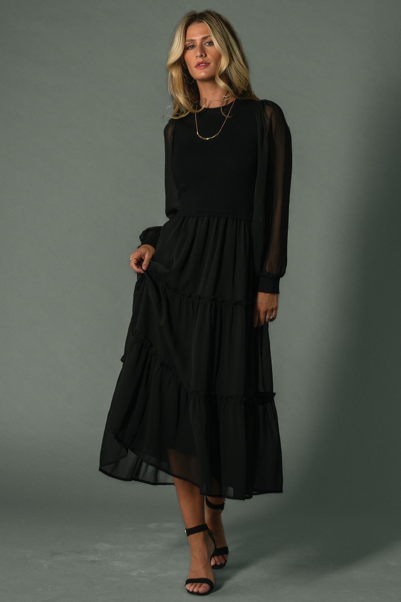 Remi Ribbed Maxi Dress | Baltic Born Black