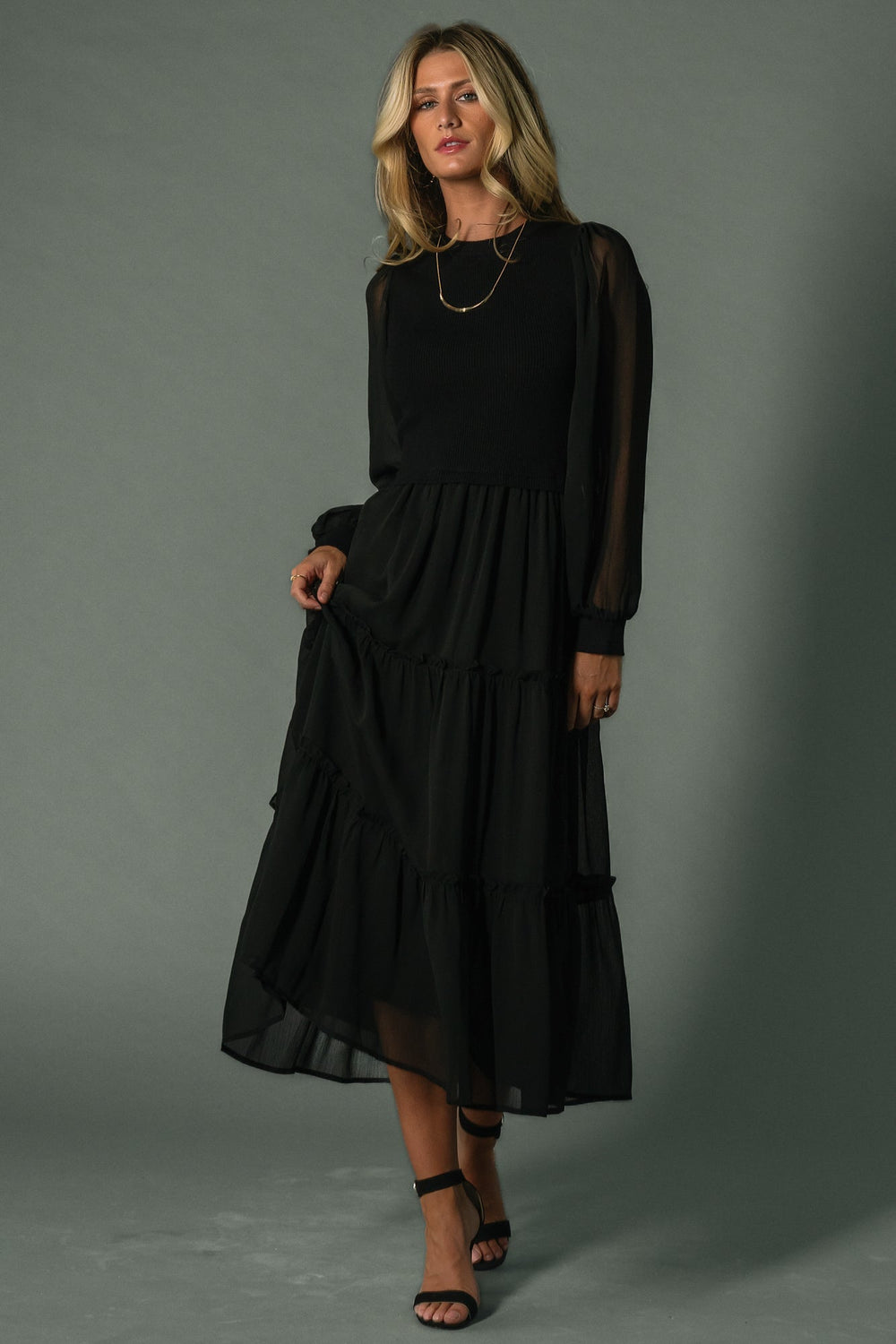 Remi Ribbed Maxi Dress | Baltic Born Black