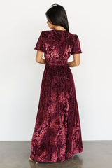 Leslie Velvet Maxi Dress | Baltic Born Mulberry