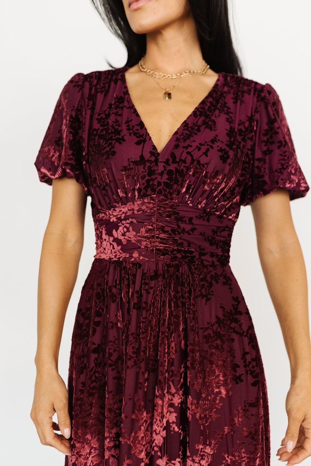 Leslie Velvet Maxi Dress | Baltic Born Mulberry