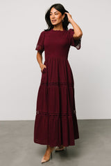 Loveland Geo Lace Maxi Dress | Baltic Born Mulberry