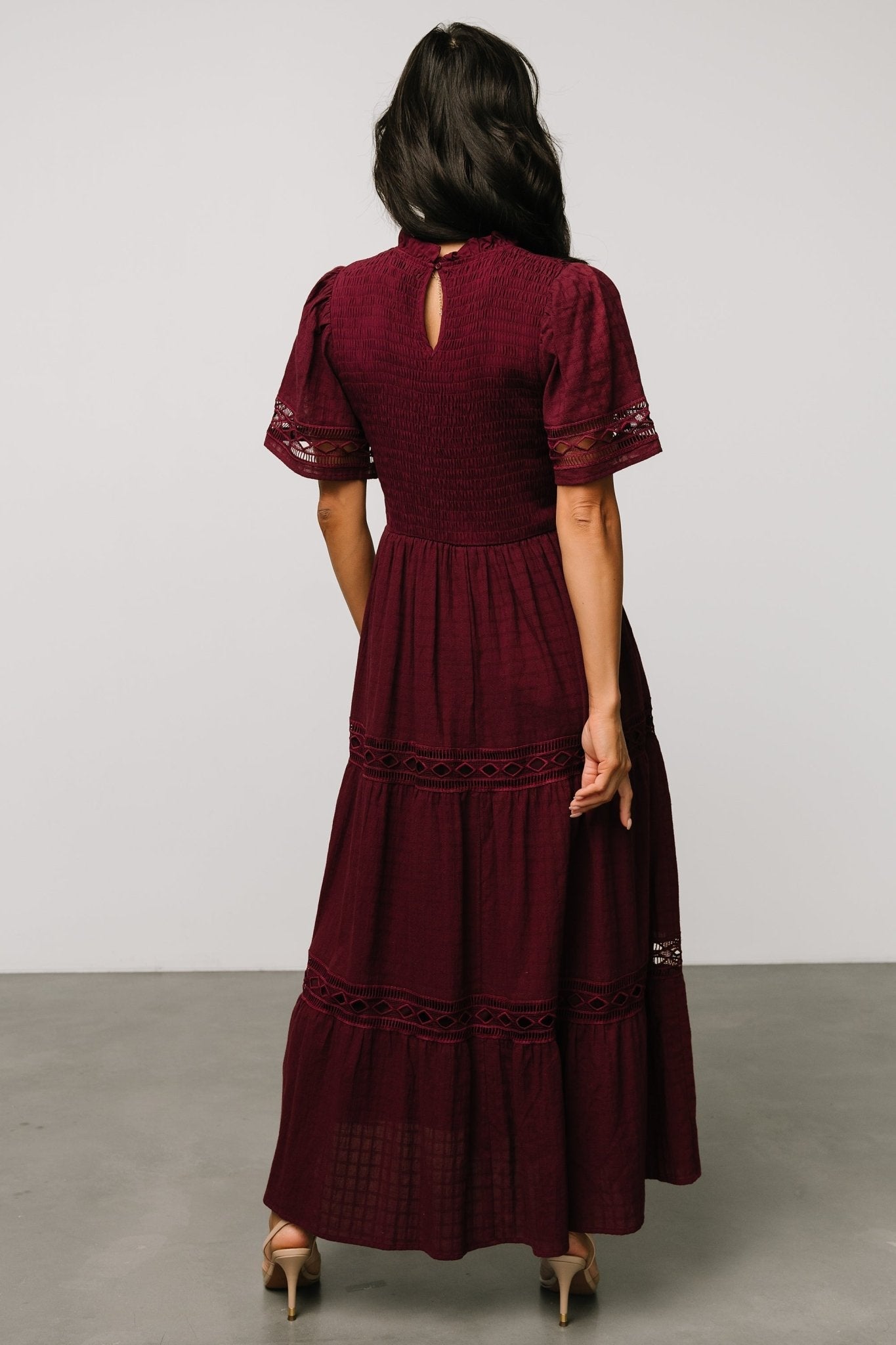 Loveland Geo Lace Maxi Dress | Baltic Born Mulberry