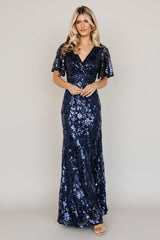 Esme Sequin Dress | Baltic Born Navy