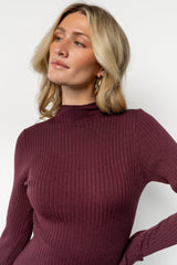 Linde Ribbed Short Dress | Baltic Born Mulberry