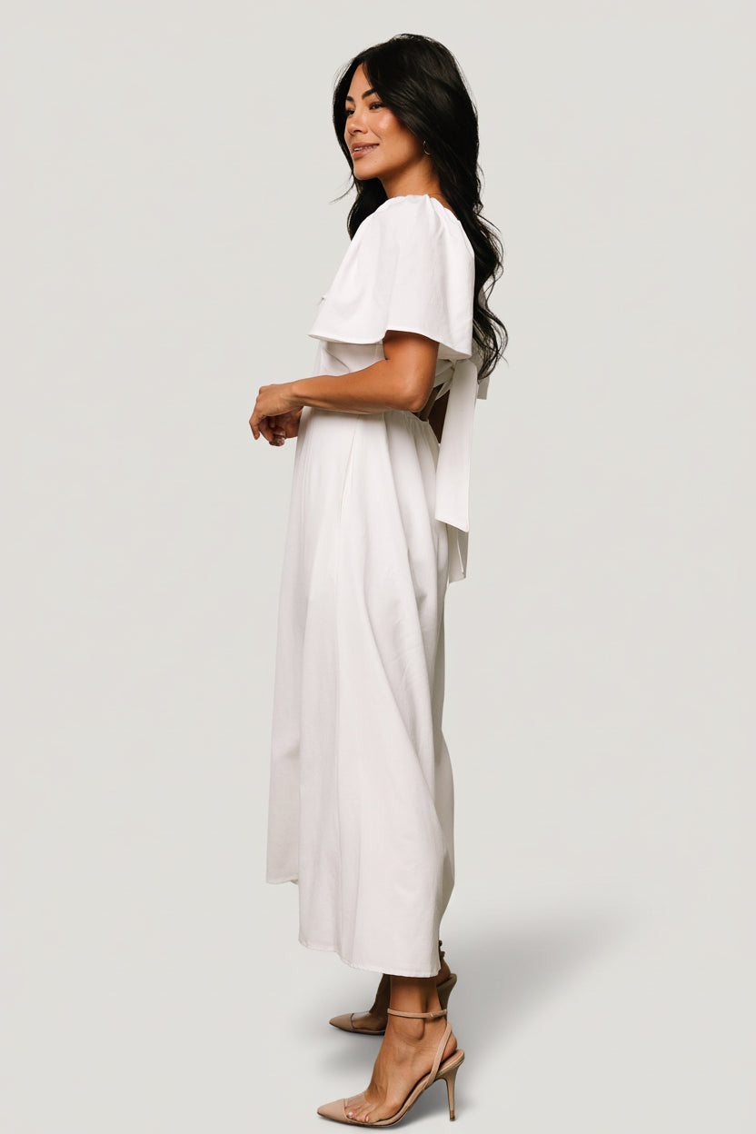 Indie Back Tie Dress | Baltic Born Off White