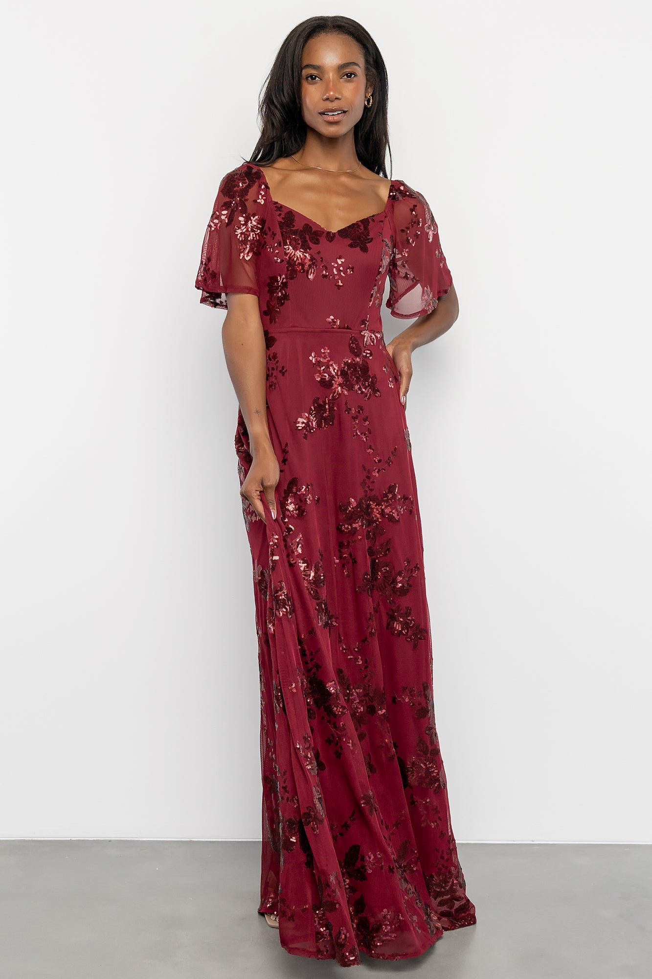 Karina Sequin Maxi Dress | Baltic Born Wine