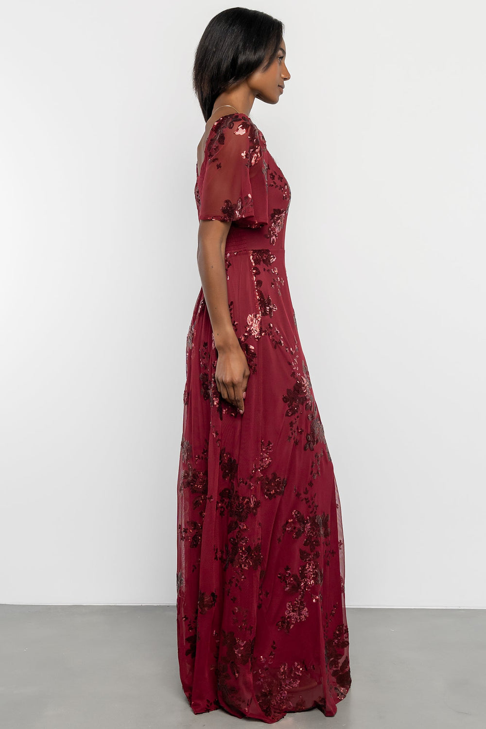 Karina Sequin Maxi Dress | Baltic Born Wine