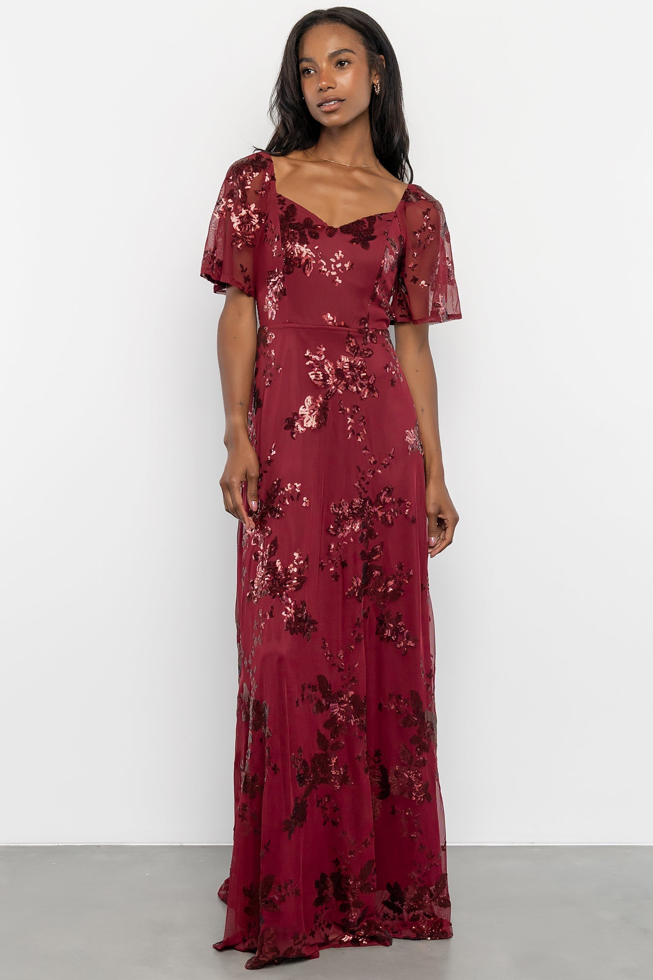 Karina Sequin Maxi Dress | Baltic Born Wine