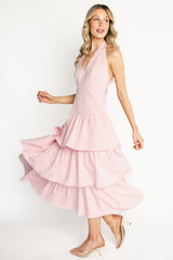 Savannah Tiered Maxi Dress | Baltic Born Light Pink