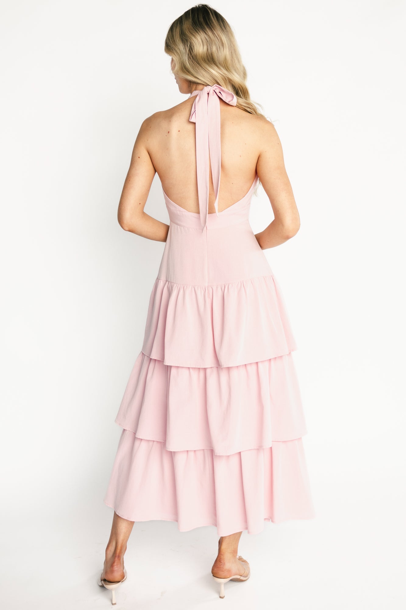 Savannah Tiered Maxi Dress | Baltic Born Light Pink