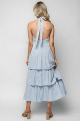 Savannah Tiered Maxi Dress | Baltic Born Light Blue