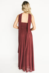 Elias Strapless Maxi Dress | Baltic Born Mahogany