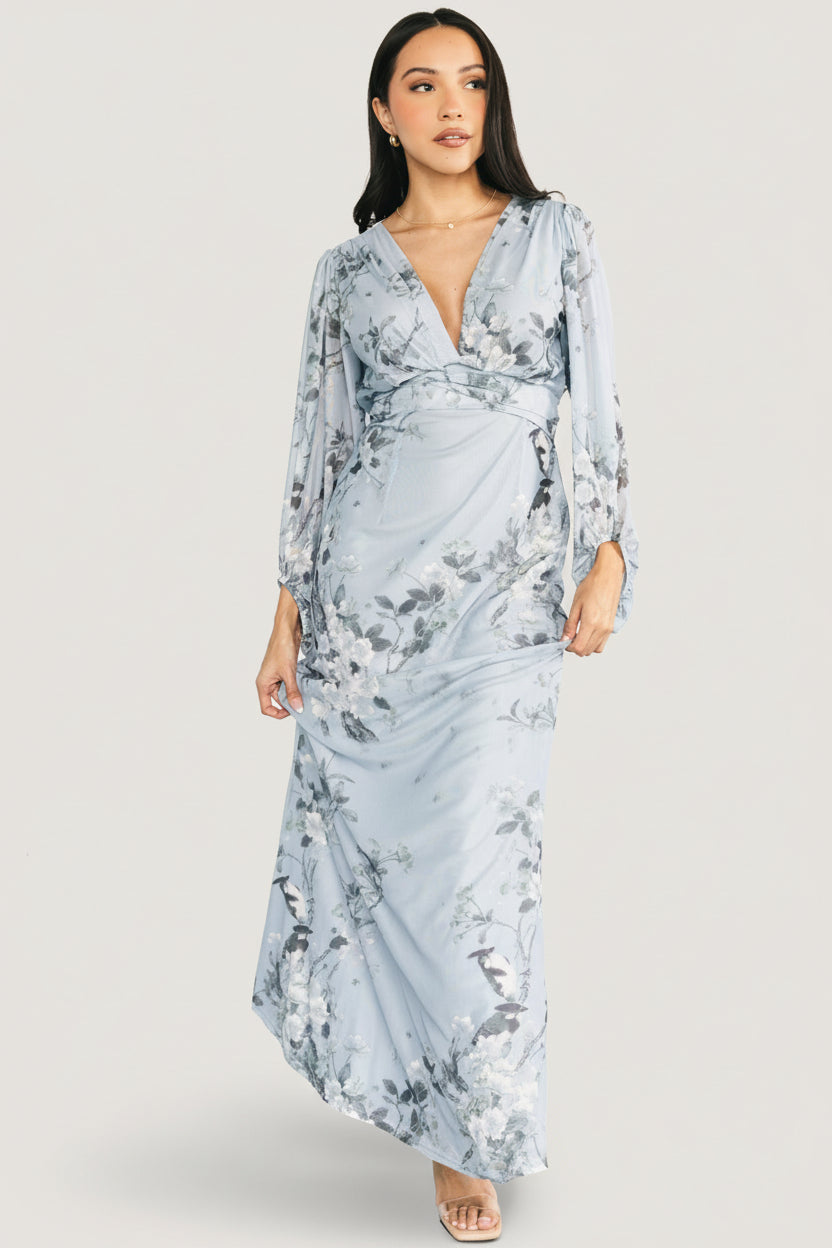 Beckham Maxi Dress | Baltic Born Light Blue Floral