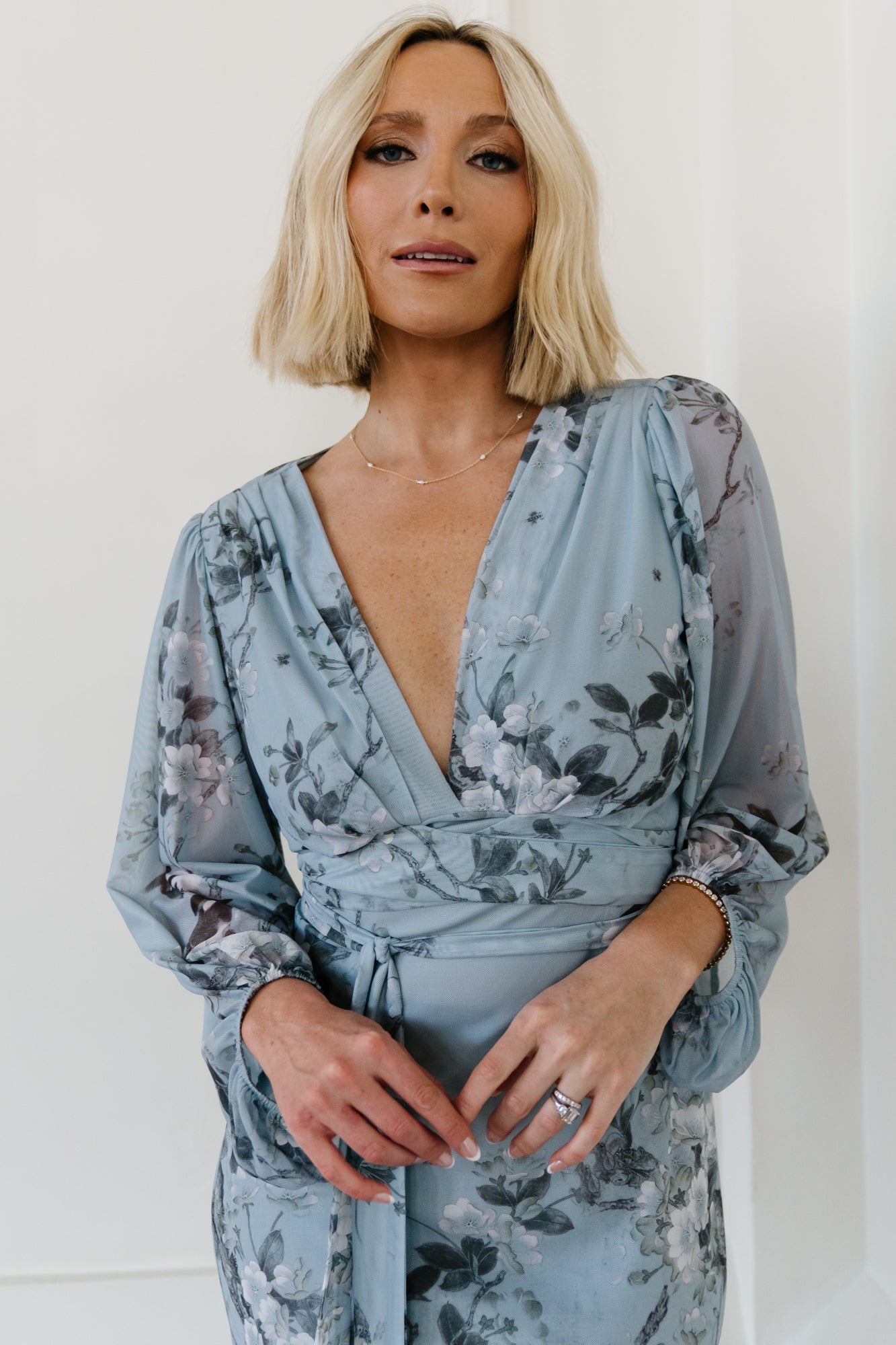 Beckham Maxi Dress | Baltic Born Light Blue Floral