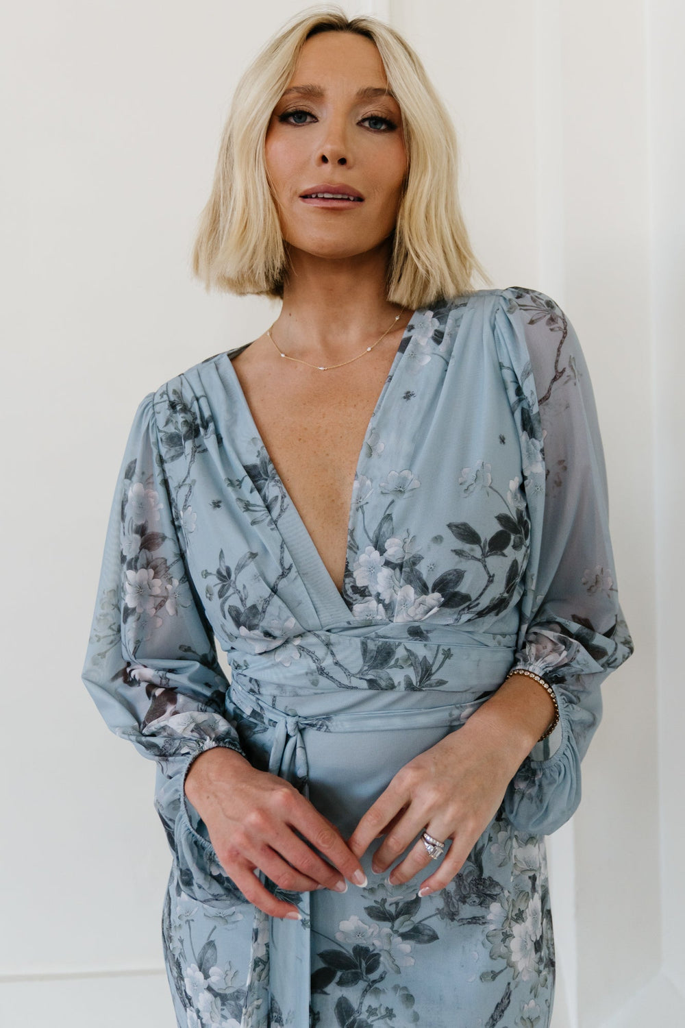 Beckham Maxi Dress | Baltic Born Light Blue Floral