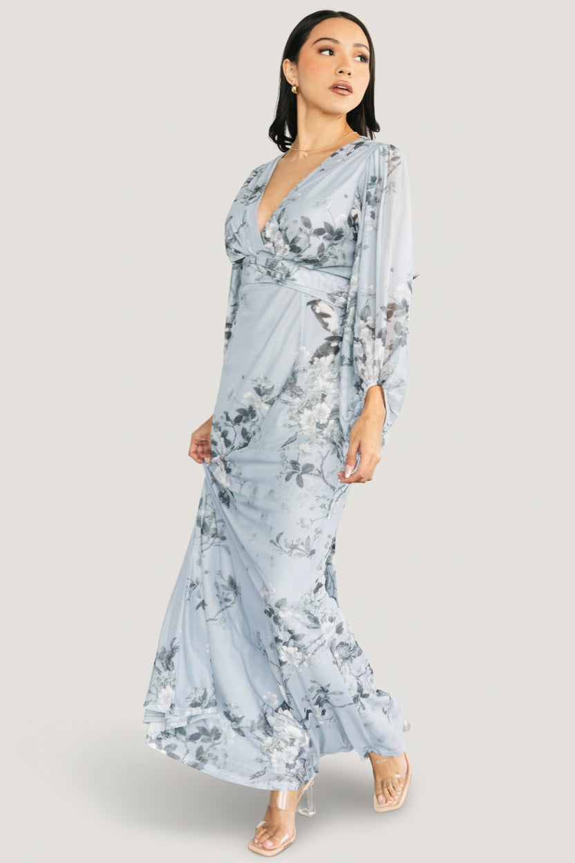Beckham Maxi Dress | Baltic Born Light Blue Floral