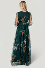 Layla Tulle Maxi Dress | Baltic Born Deep Topaz Floral