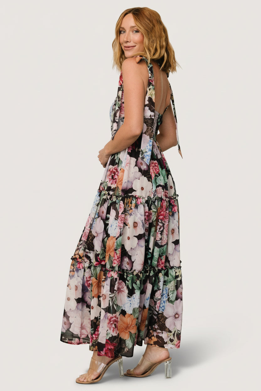 Anita Maxi Dress | Baltic Born Black Multi Floral