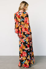 Katinka Wrap Maxi Dress | Baltic Born Tropical Night Floral