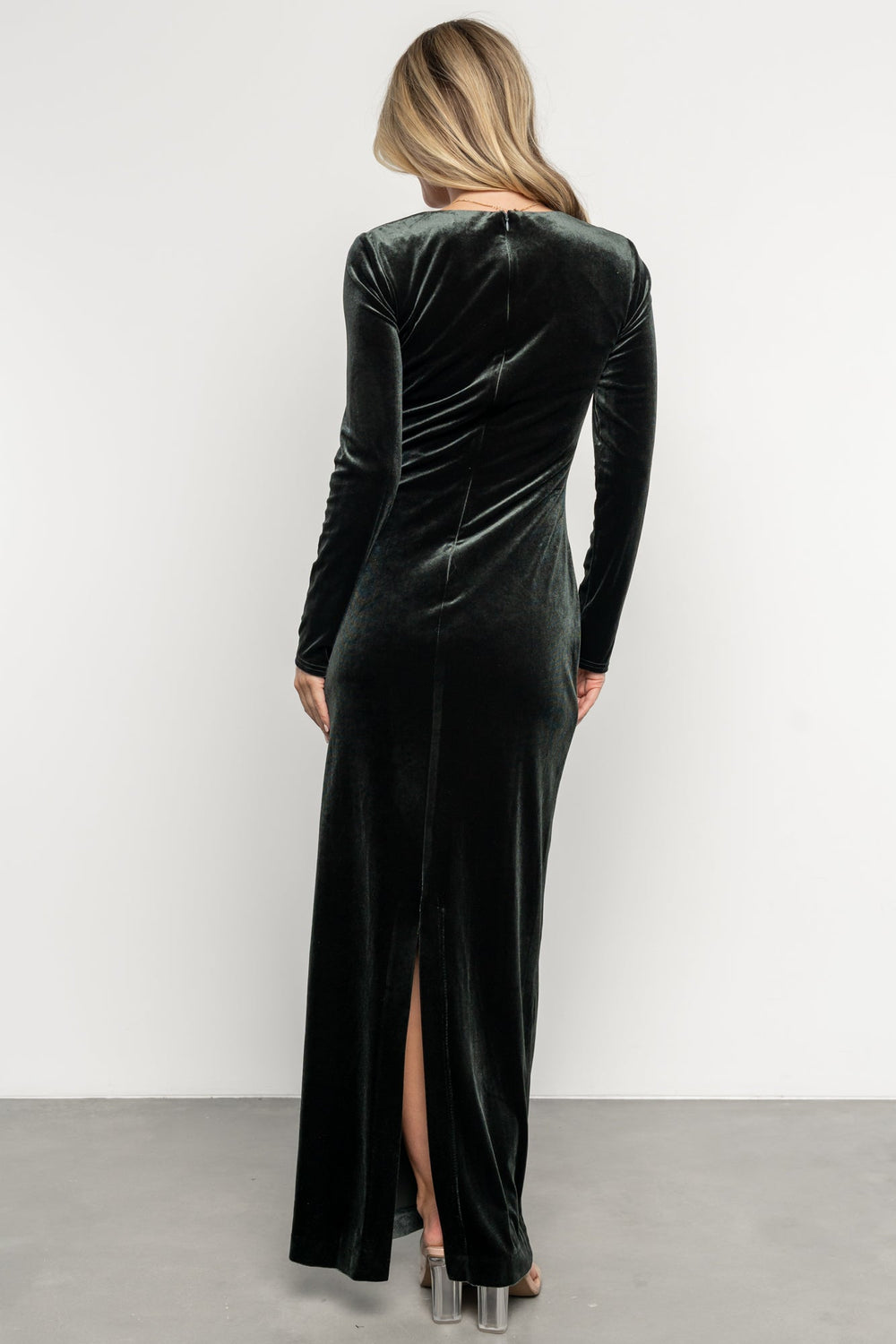 Kourtney Velvet Maxi Dress | Baltic Born Dark Green