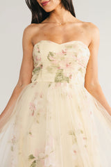 Carlotta Tulle Gown | Baltic Born Light Yellow Floral