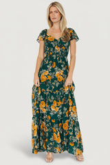 Genevive Maxi Dress | Baltic Born Deep Topaz Floral
