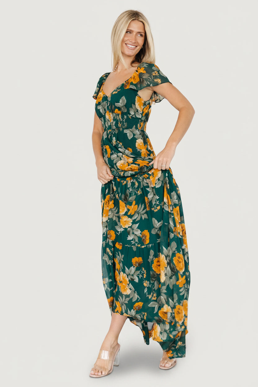 Genevive Maxi Dress | Baltic Born Deep Topaz Floral