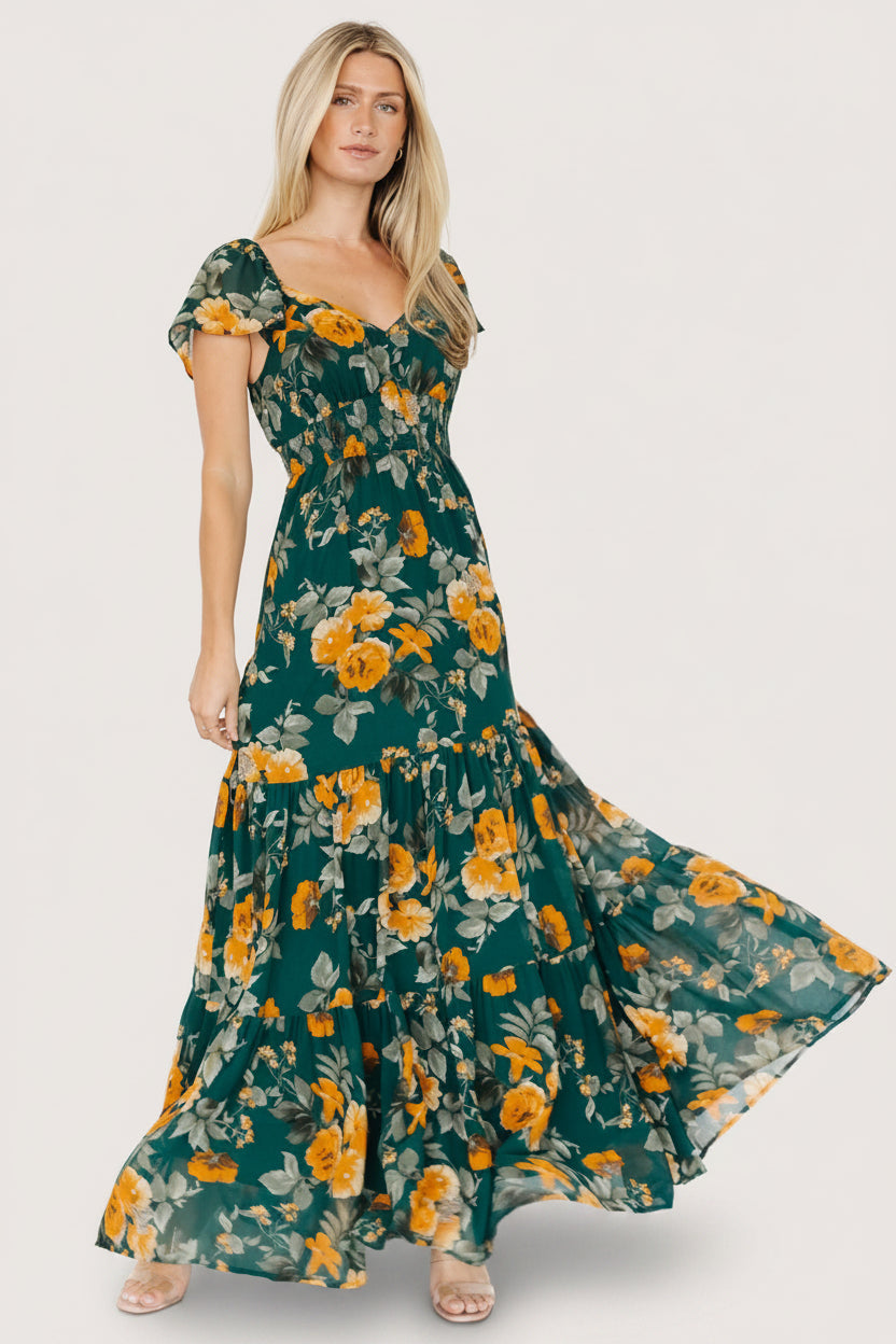 Genevive Maxi Dress | Baltic Born Deep Topaz Floral