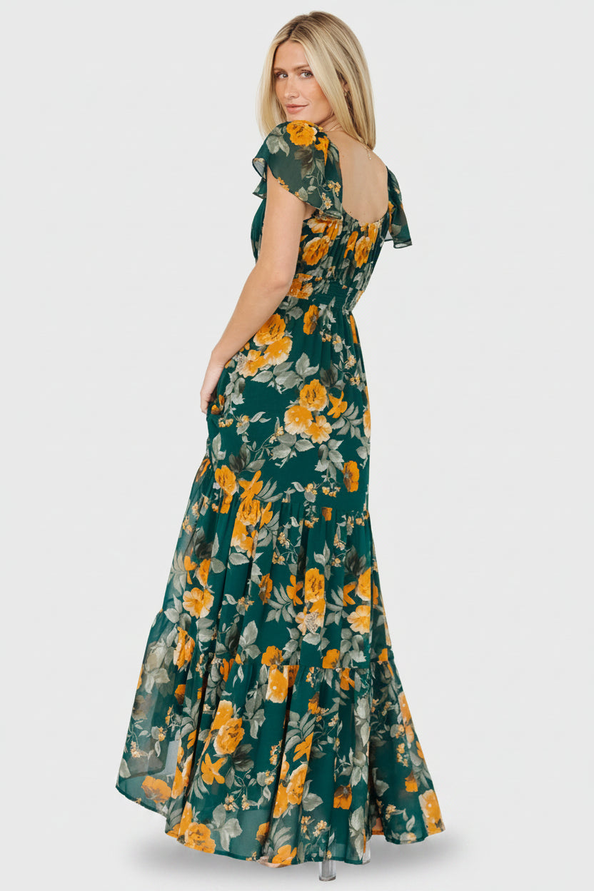 Genevive Maxi Dress | Baltic Born Deep Topaz Floral