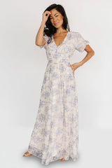 Ardley Maxi Dress | Baltic Born Cream + Blue