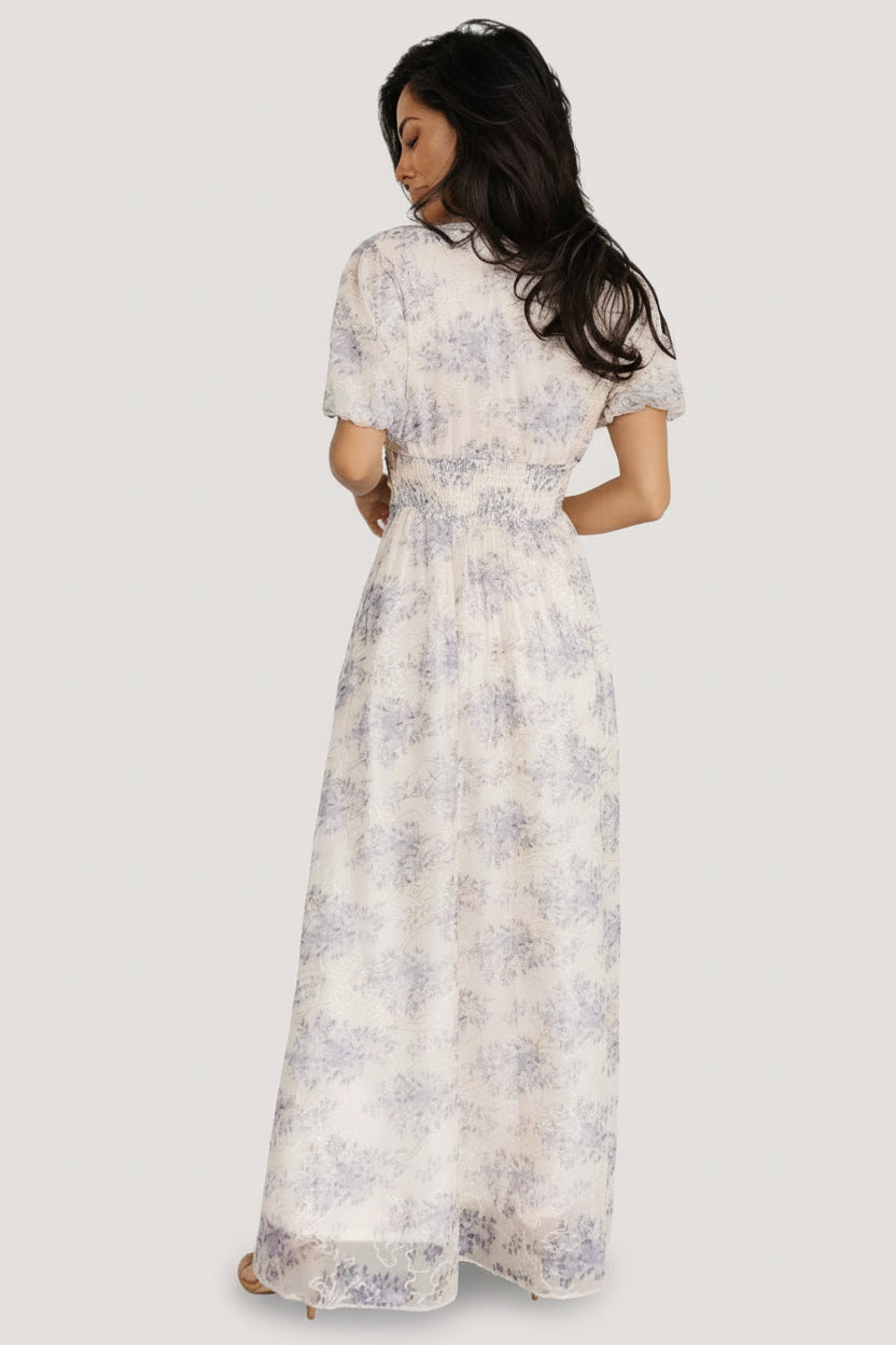 Ardley Maxi Dress | Baltic Born Cream + Blue
