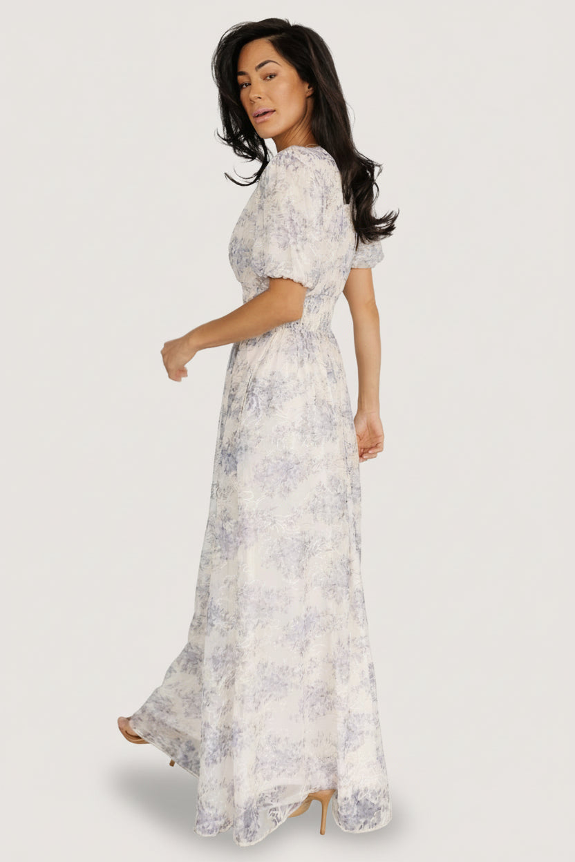 Ardley Maxi Dress | Baltic Born Cream + Blue