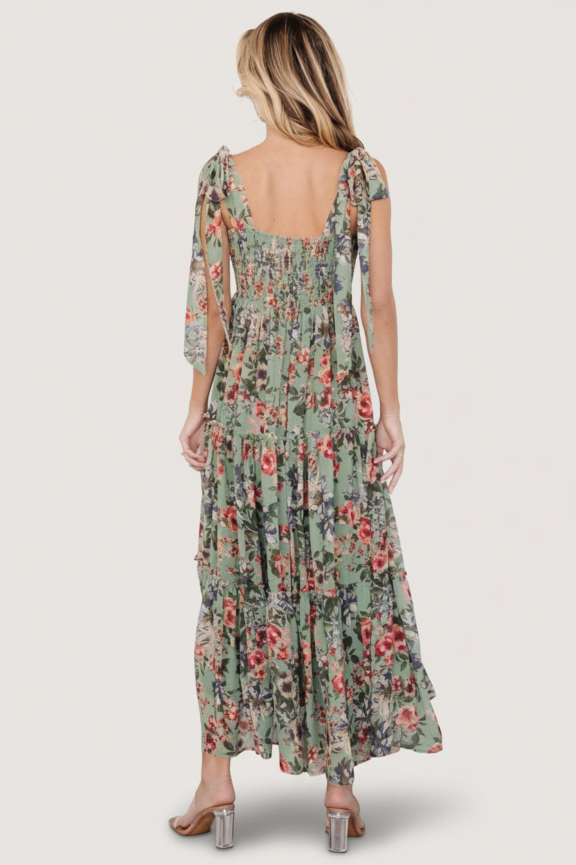 Anita Maxi Dress | Baltic Born Green Multi Floral