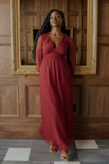 Layla Tulle Maxi Dress | Baltic Born Terracotta