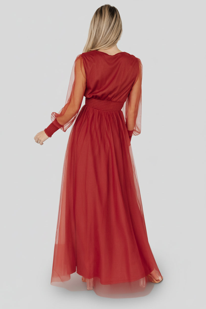 Layla Tulle Maxi Dress | Baltic Born Terracotta