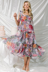 Anita Maxi Dress | Baltic Born Lavender Multi Print