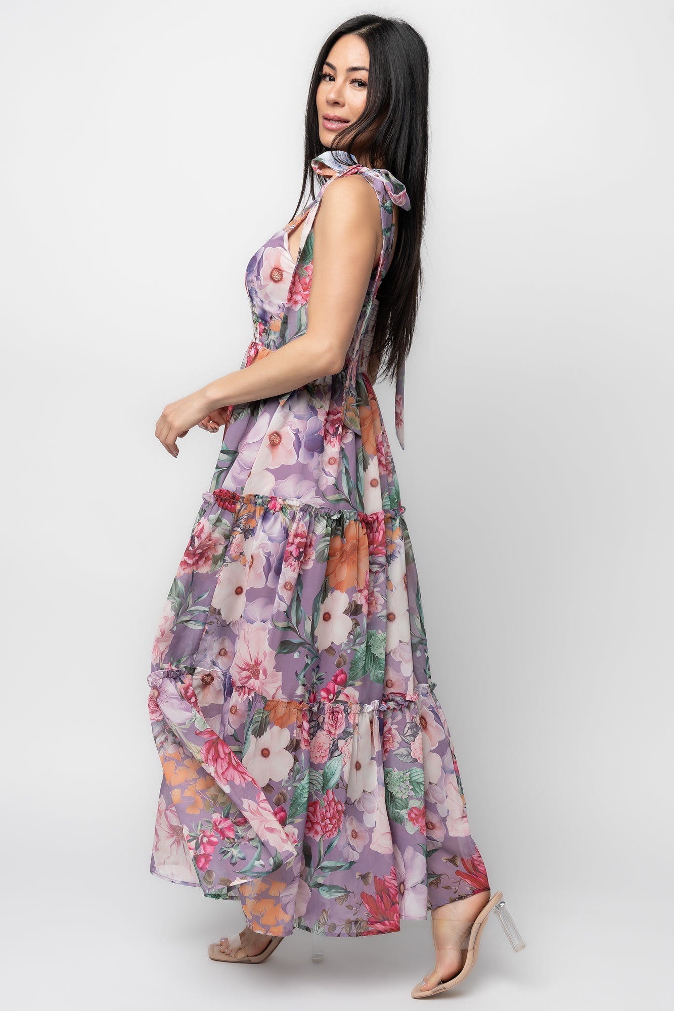 Anita Maxi Dress | Baltic Born Lavender Multi Print
