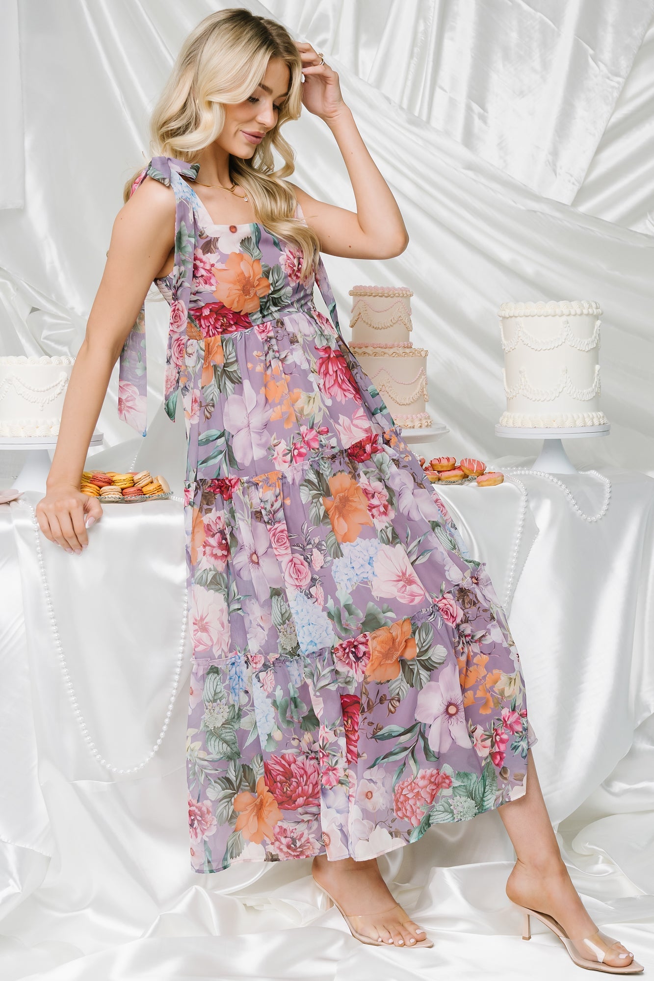 Anita Maxi Dress | Baltic Born Lavender Multi Print