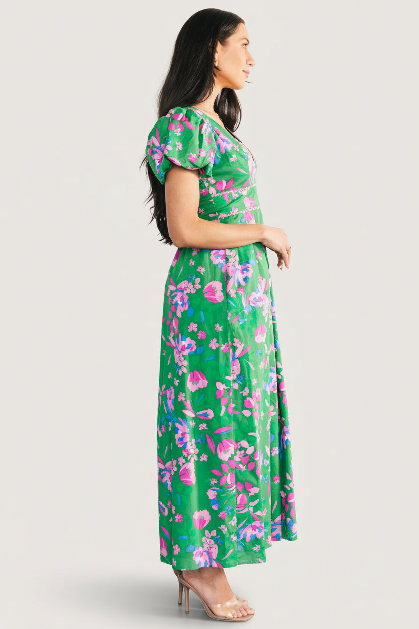 Anya Maxi Dress | Baltic Born Green Multi Print