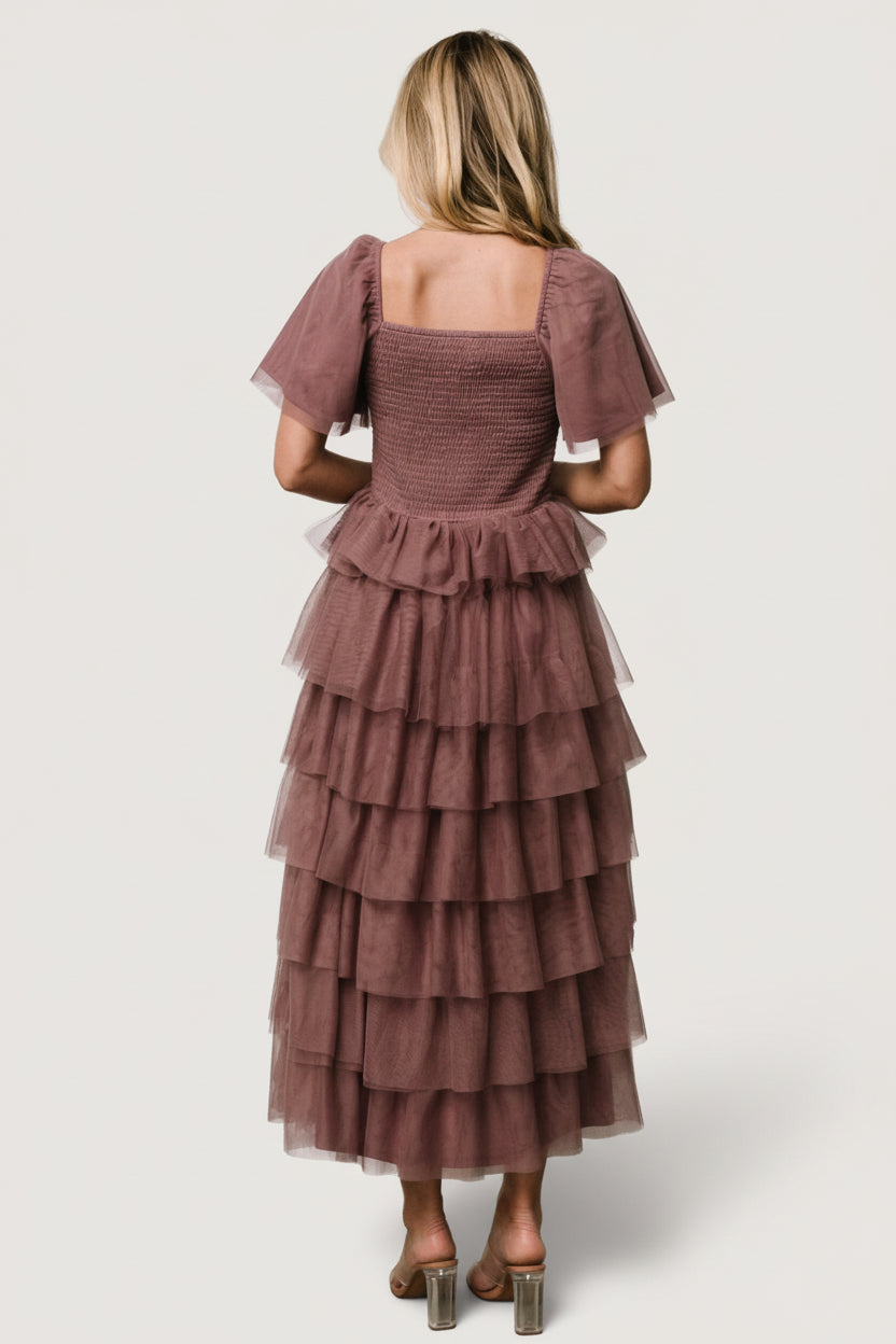 Cherise Tulle Tiered Dress | Baltic Born Dusty Lavender